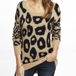 Express leopard print sweater